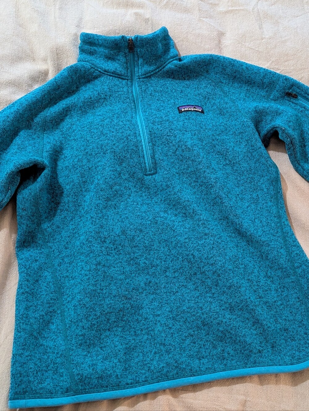 Patagonia Women's Blue Quarter-Zip Fleece Pullover